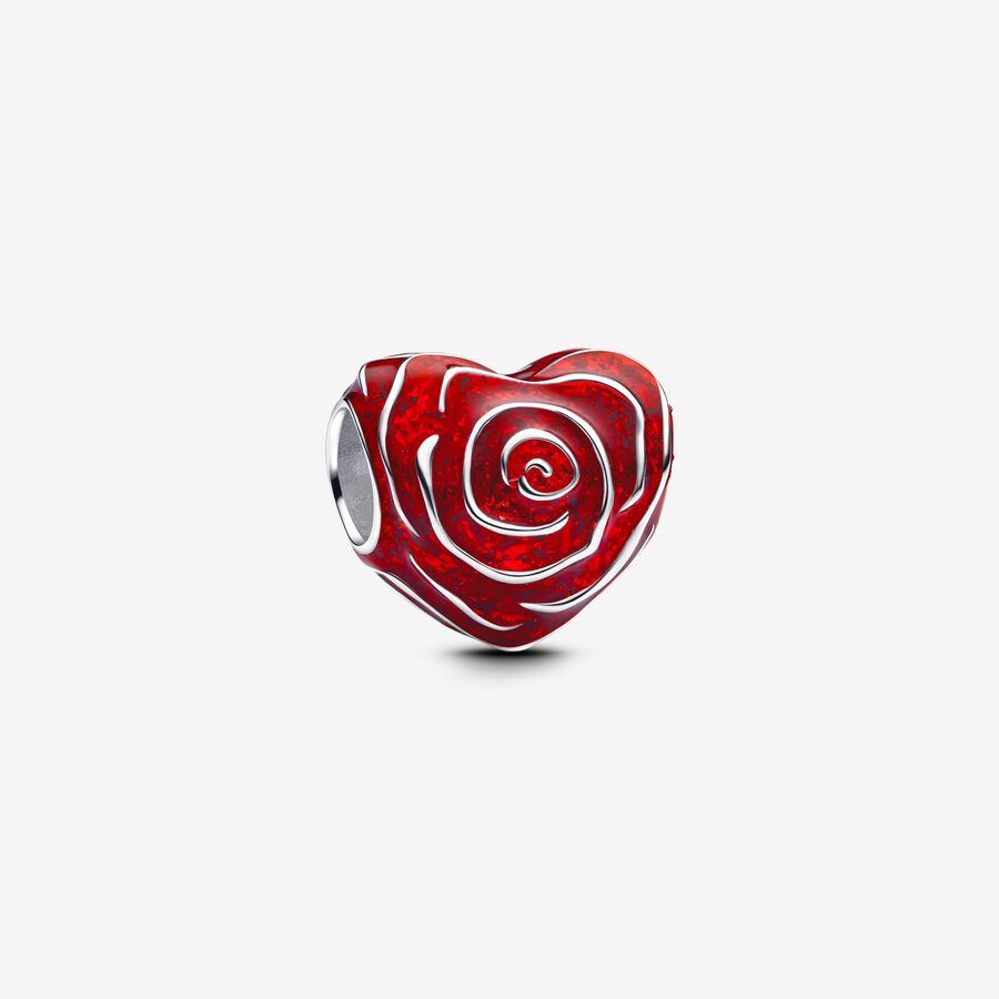 Charm Coração de Rosa [ENCOMENDA]