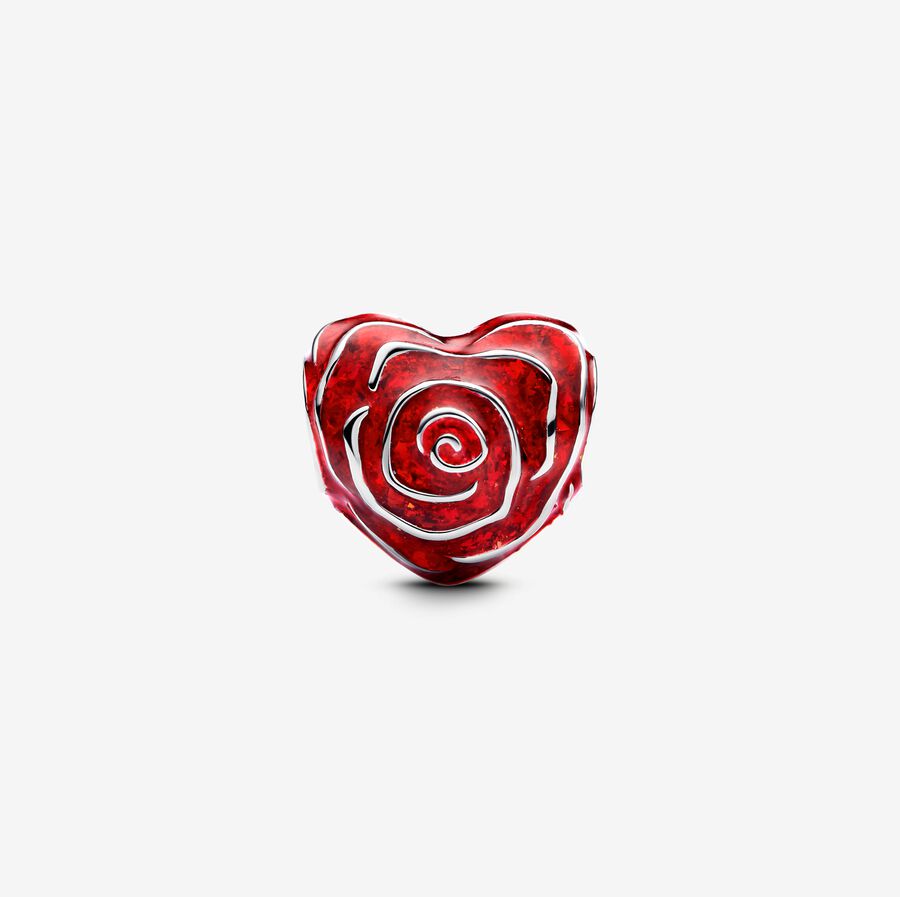 Charm Coração de Rosa [ENCOMENDA]