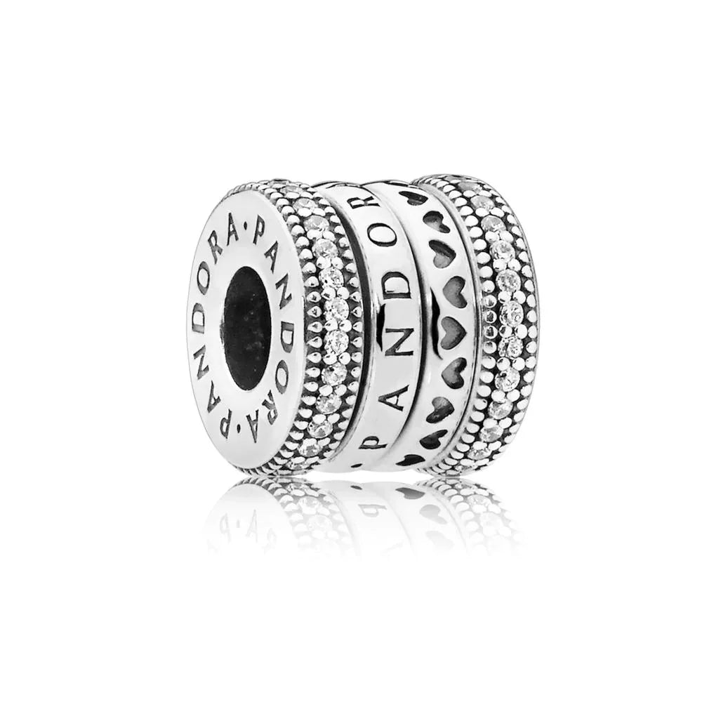 Charm Corações e Pavé Giratórios [ENCOMENDA]