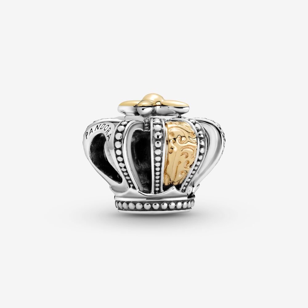 Charm Dois Tons Coroa Real [ENCOMENDA]