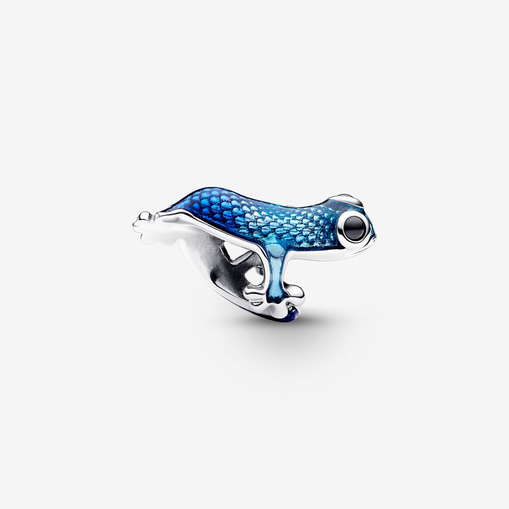 Charm Gecko Azul Metalico