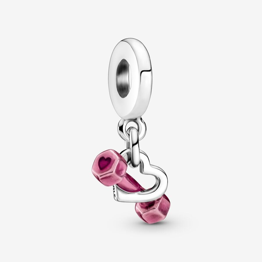 Charm Haltere e Coração [ENCOMENDA]