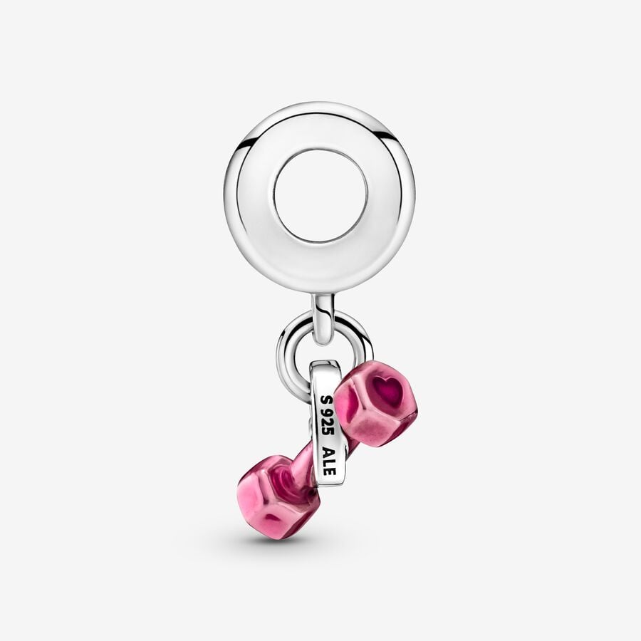 Charm Haltere e Coração [ENCOMENDA]