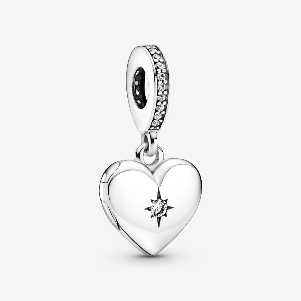 Charm Medalhão de Coração Aberto [ENCOMENDA]