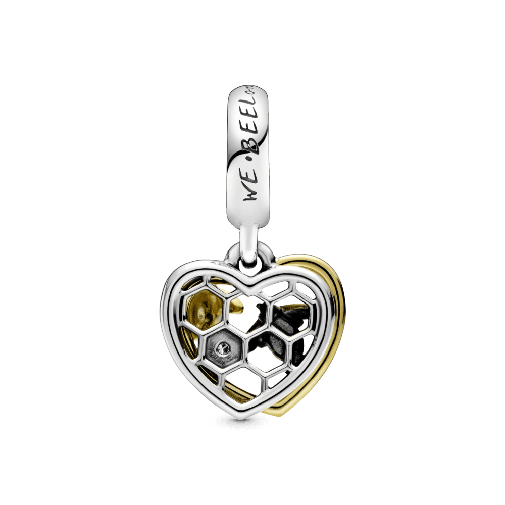 Charm Pendente Abelhas e Coração [ENCOMENDA]