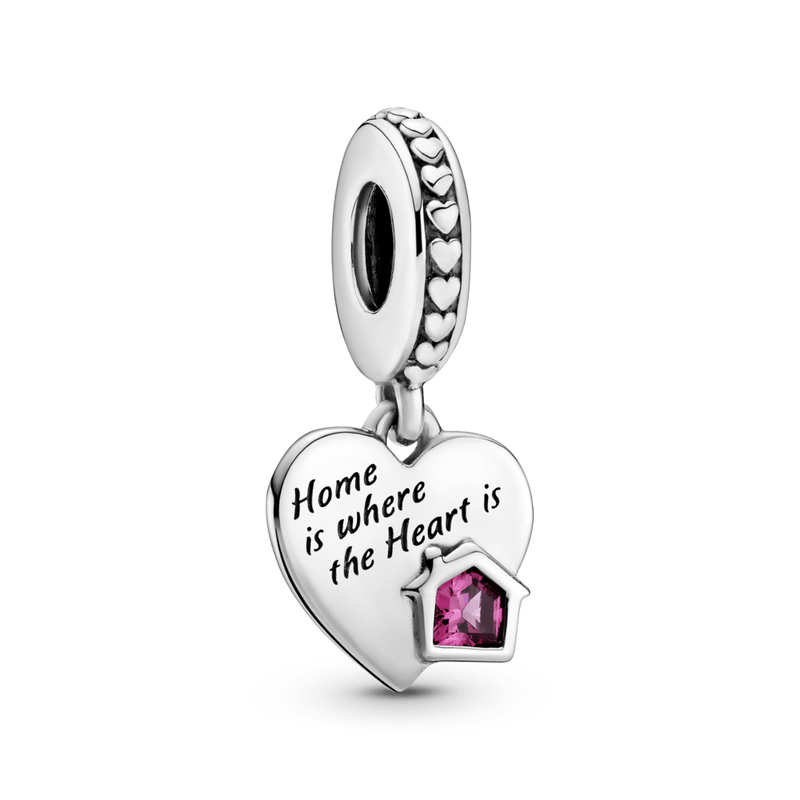 Charm Pendente De Coração Amo Meu Lar [ENCOMENDA]