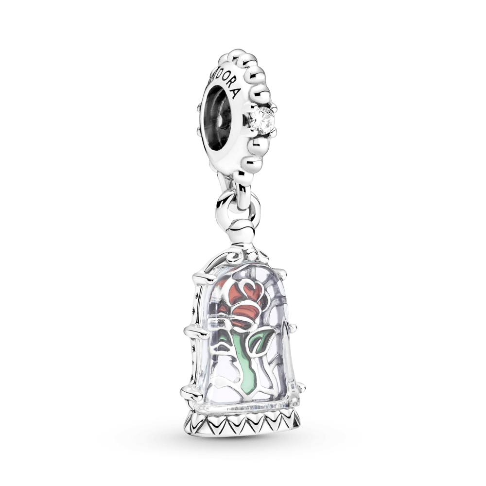 Charm Pendente Rosa Encantada [ENCOMENDA]