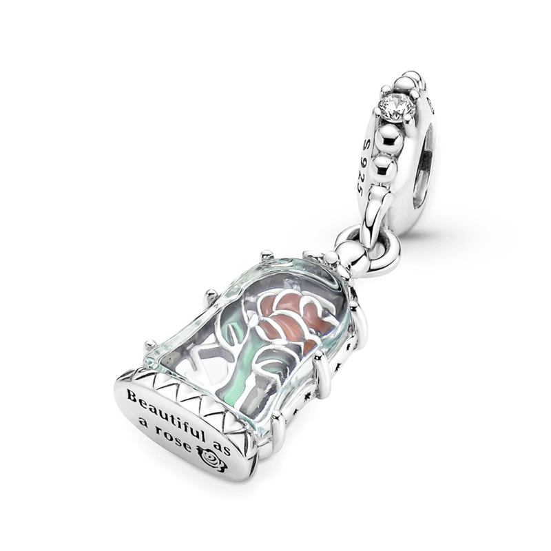 Charm Pendente Rosa Encantada [ENCOMENDA]