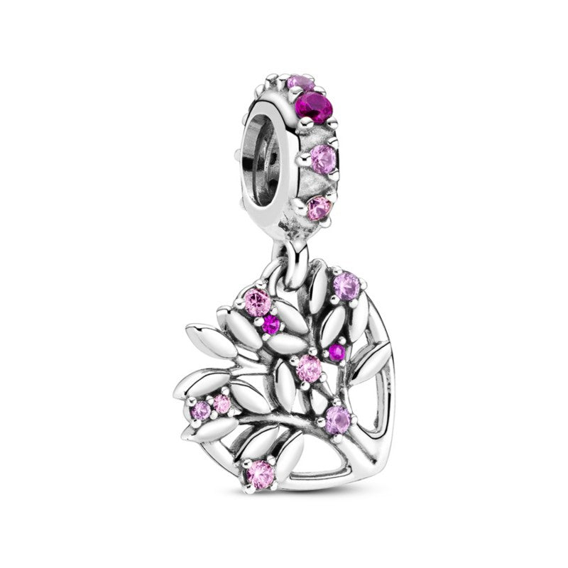 Charm Pendente de Coração e Árvore [ENCOMENDA]