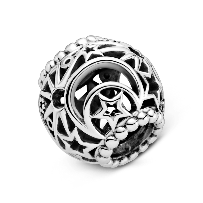 Charm Sol, Estrelas e Lua Vazados [ENCOMENDA]