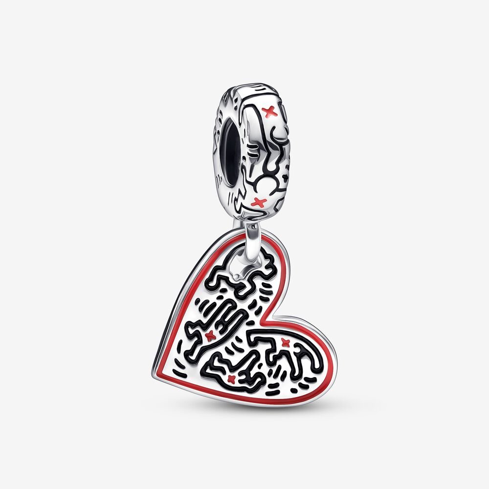 Charm de Arte de Linha Pessoas Coração [ENCOMENDA]