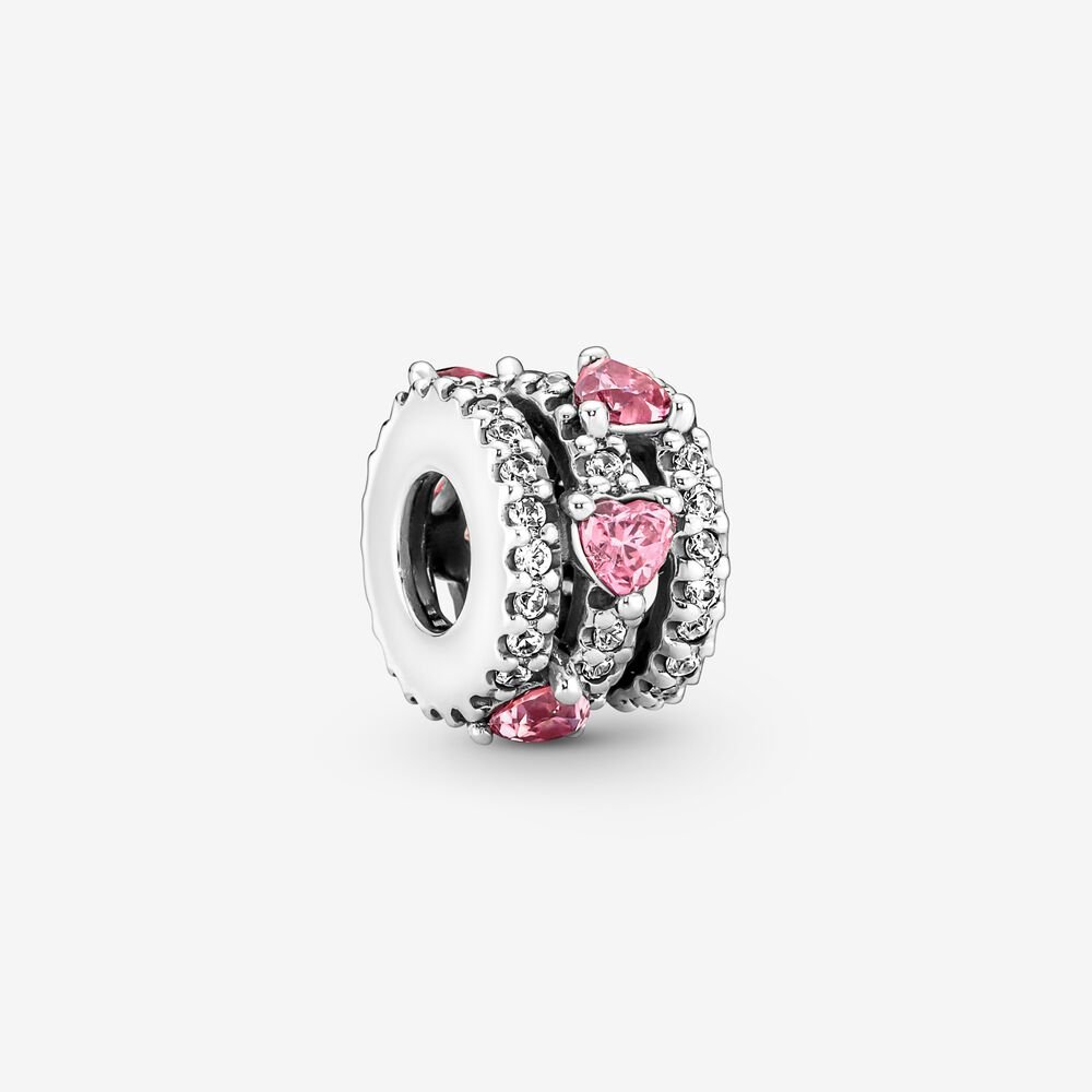 Charm de Corações Triplos Cintilante [ENCOMENDA]