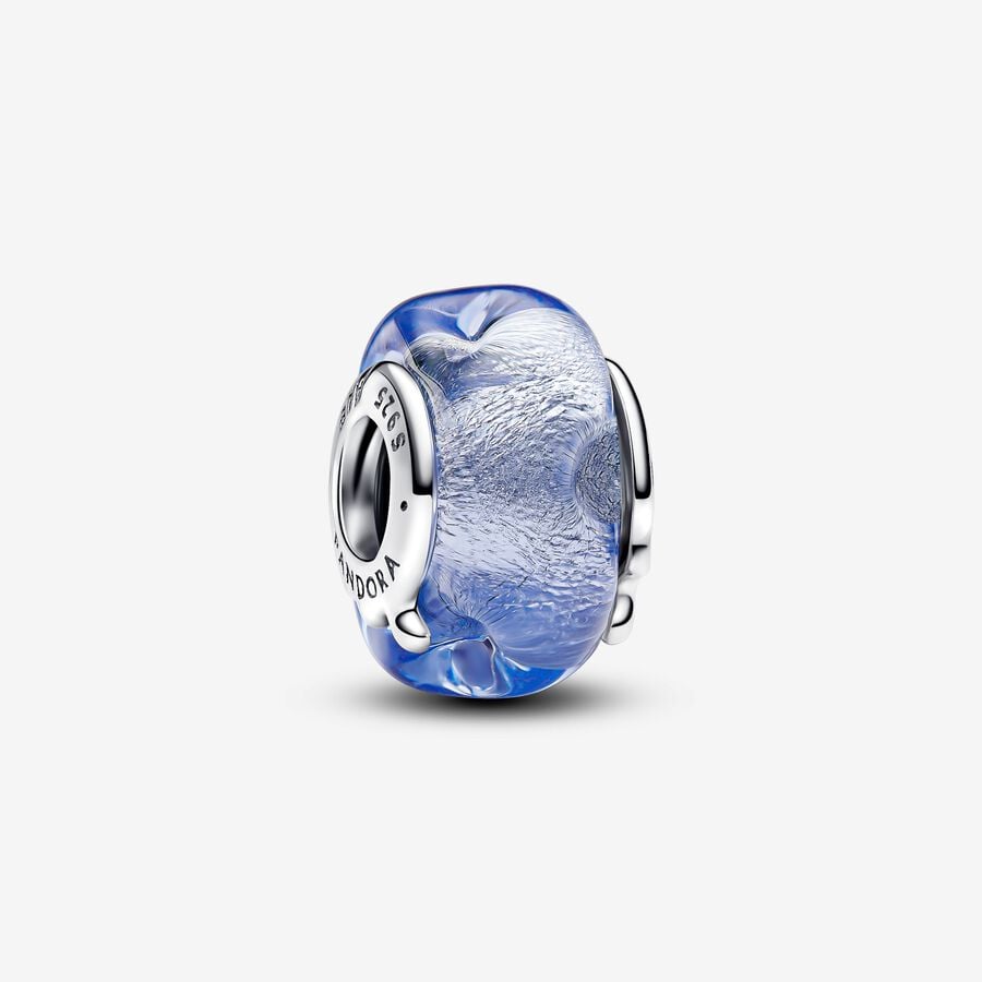 Charm de Vidro Murano Azul Ondulado [ENCOMENDA]