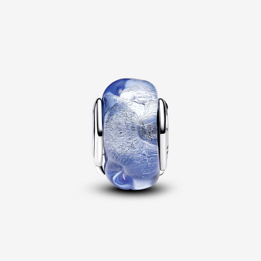 Charm de Vidro Murano Azul Ondulado [ENCOMENDA]