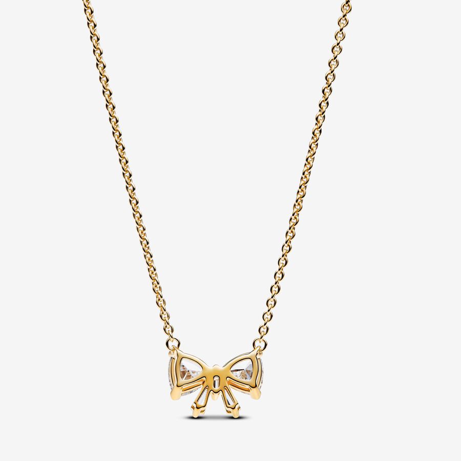 Colar de Laço Cintilante Dourado [ENCOMENDA]