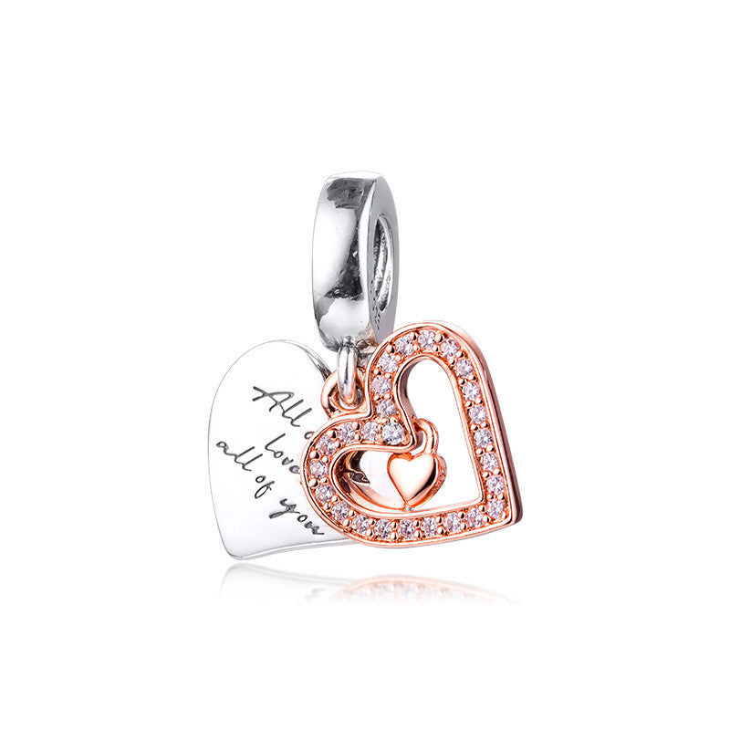Charm Coração Brilhante à Mão Livre [ENCOMENDA]