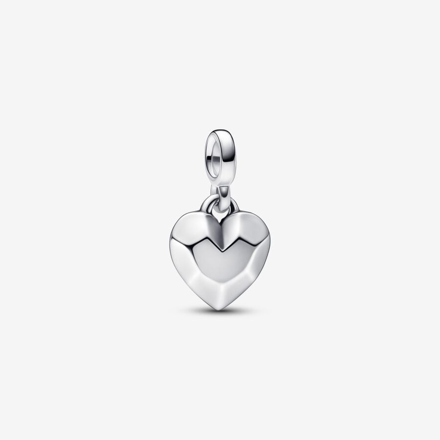 Mini Charm Coração Facetado [ENCOMENDA]