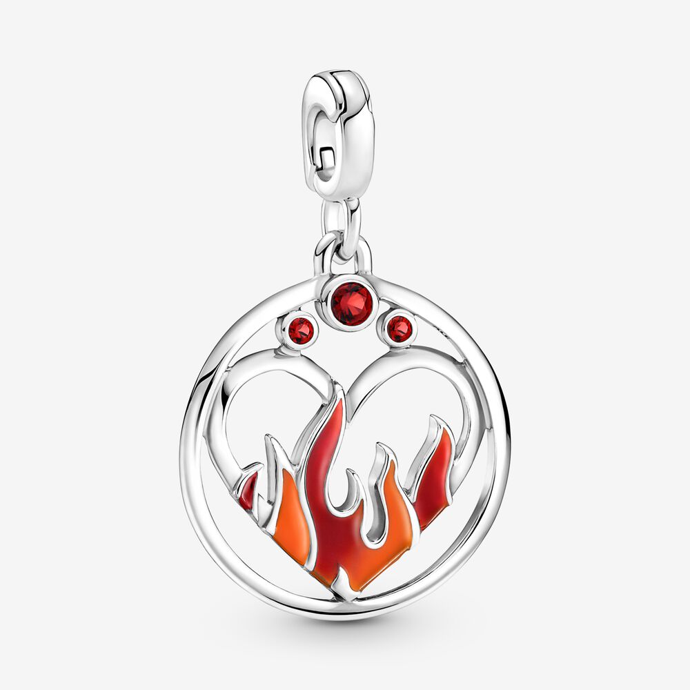 Mini Charm Medalhão Fogo Ardente [ENCOMENDA]