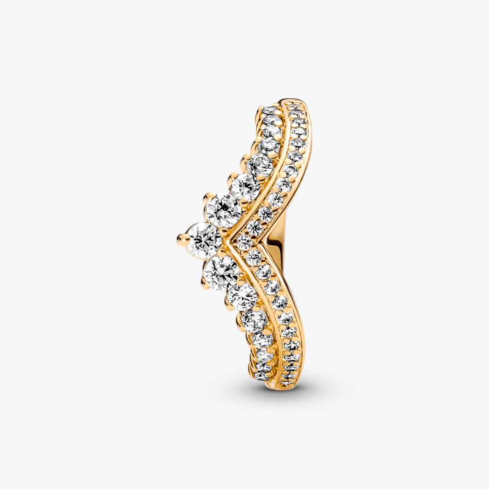 Anel Chevron Tiara Brilhante Dourado [ENCOMENDA]