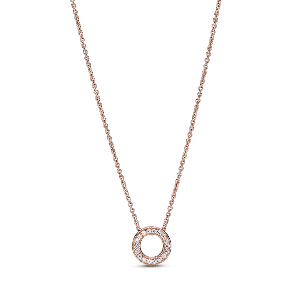 Colar Pandora Rose Circulo Brilhante