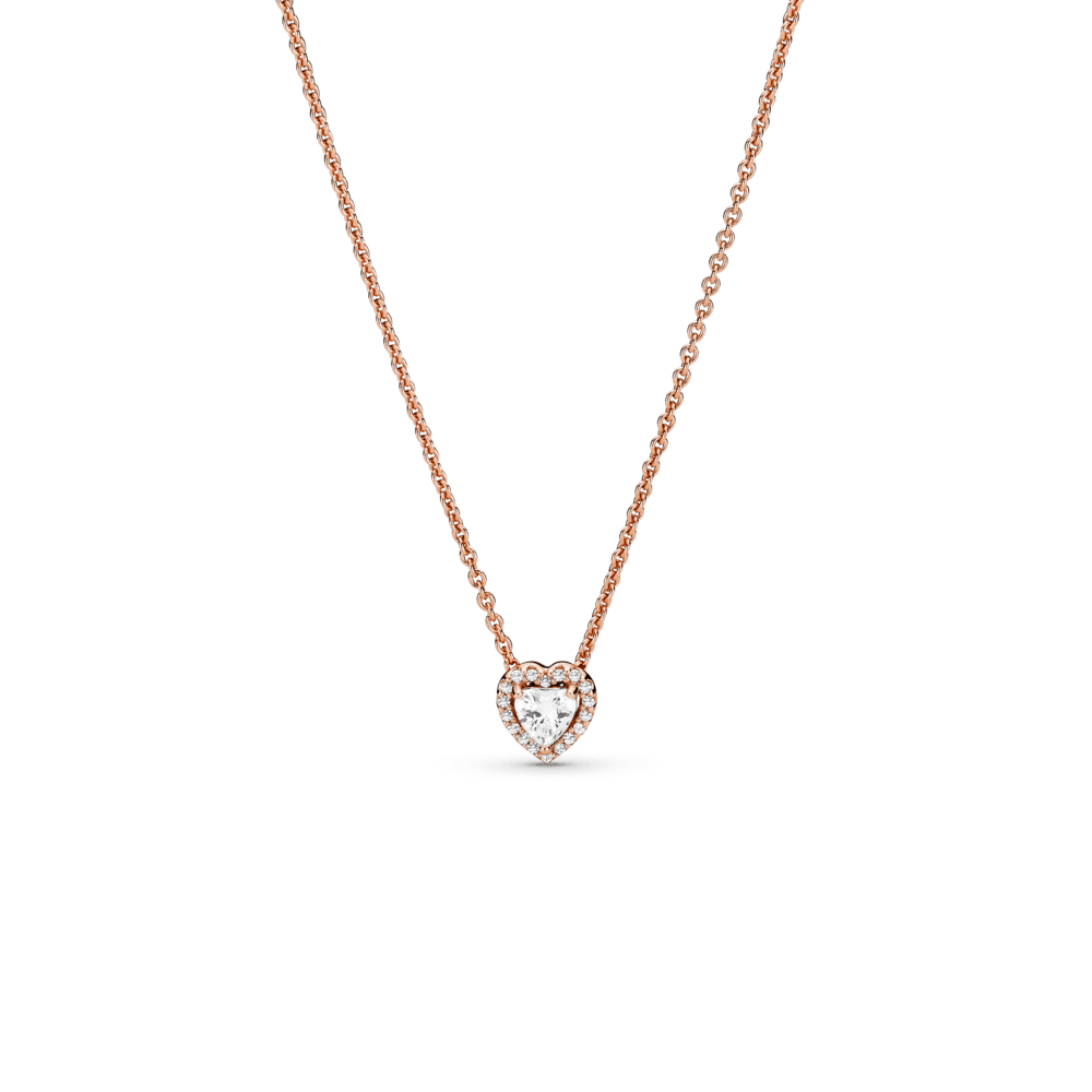 Colar Coração Cintilante Rose [ENCOMENDA]