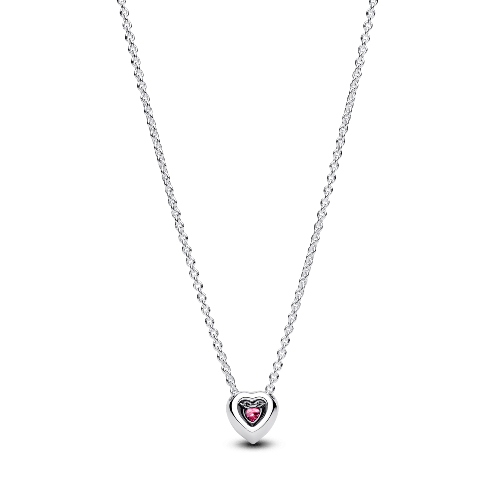 Colar Coração Cintilante Rosa [ENCOMENDA]