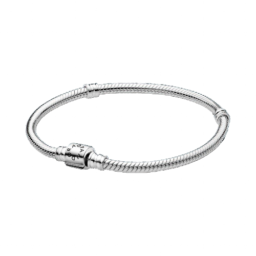 Bracelete de Prata Celebração com Fecho Barril