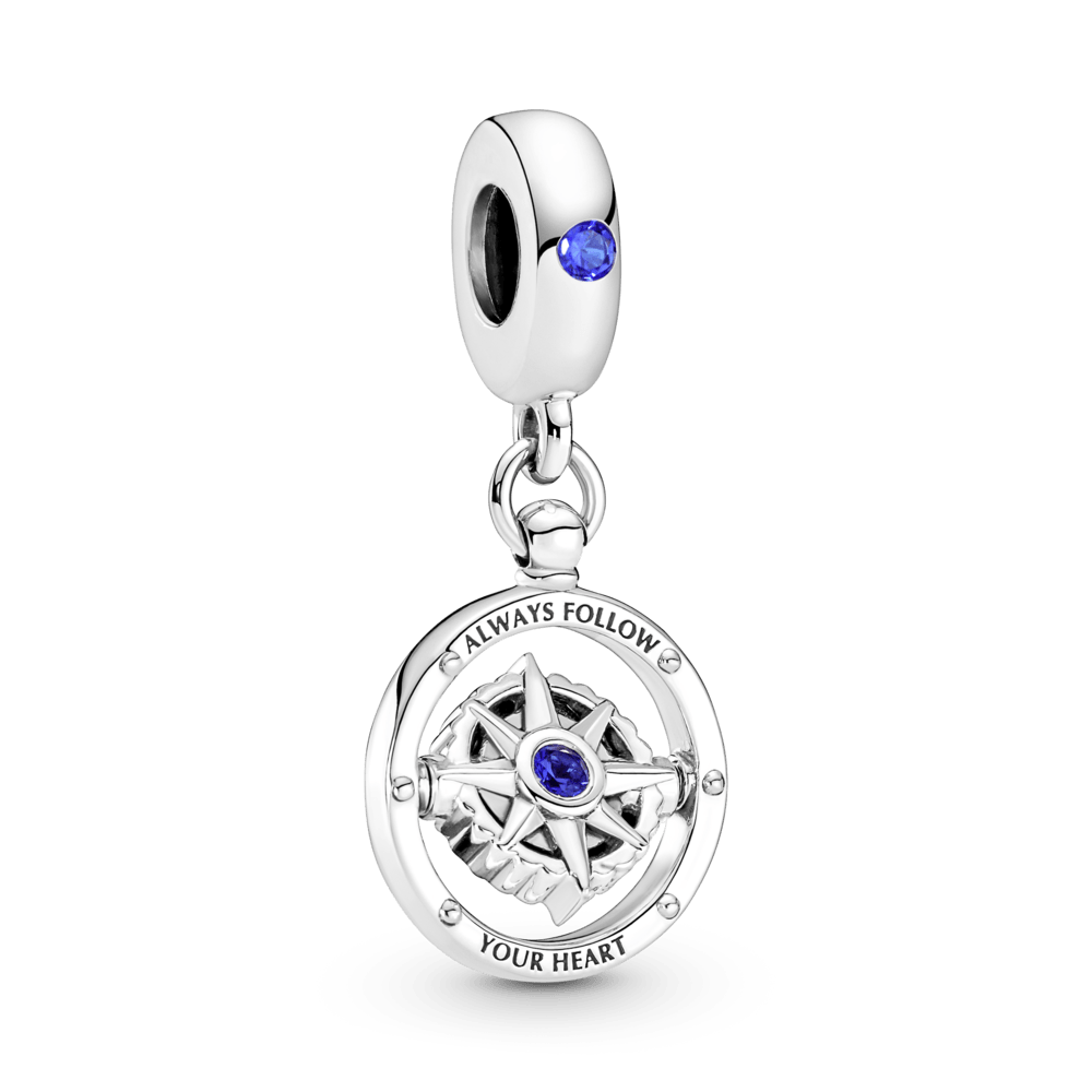 Charm Pendente Bussola Giratoria