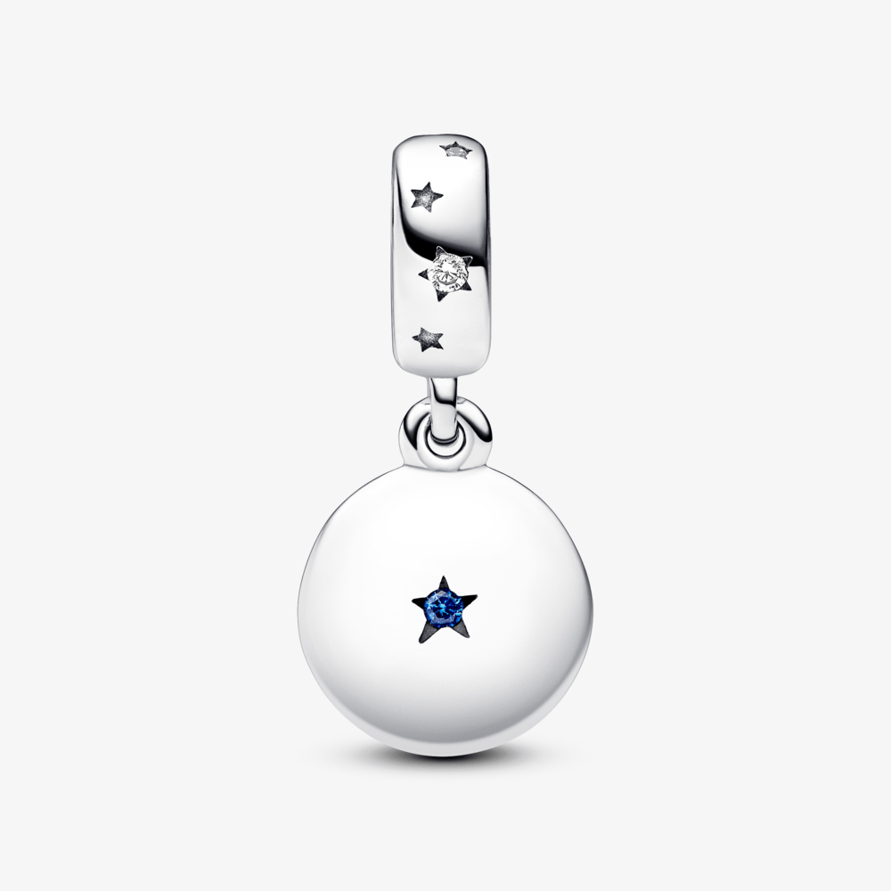 Charm Pendente Duplo Família e Amor em Pavé