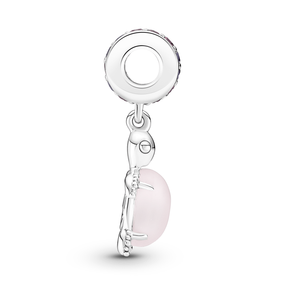 Charm Pendente Tartaruga Marinha Rosa
