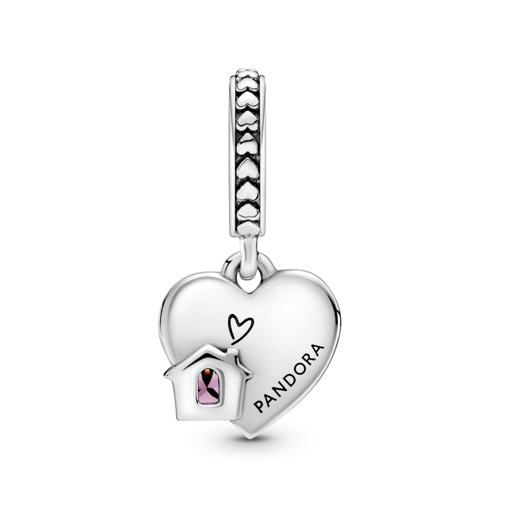 Charm Pendente De Coração Amo Meu Lar [ENCOMENDA]