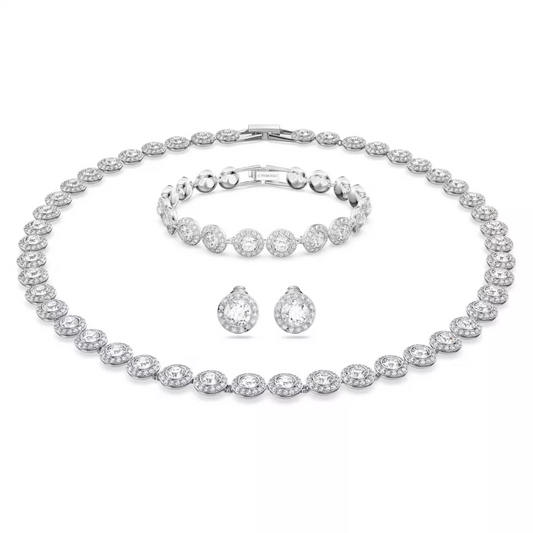 Conjunto Angelic All Around Branco - Prata 925