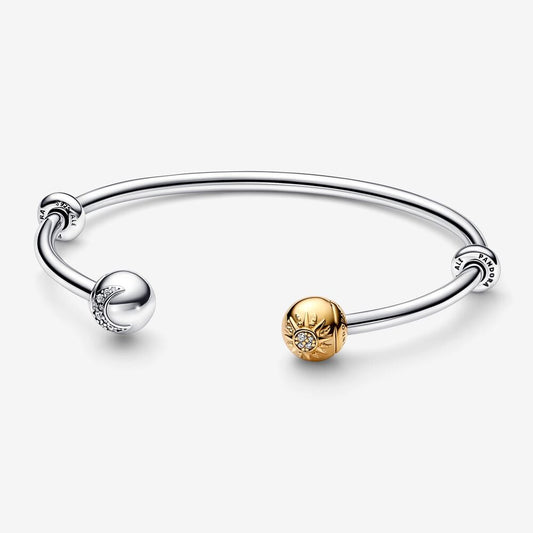 Pulseira Aberta Sol e Lua