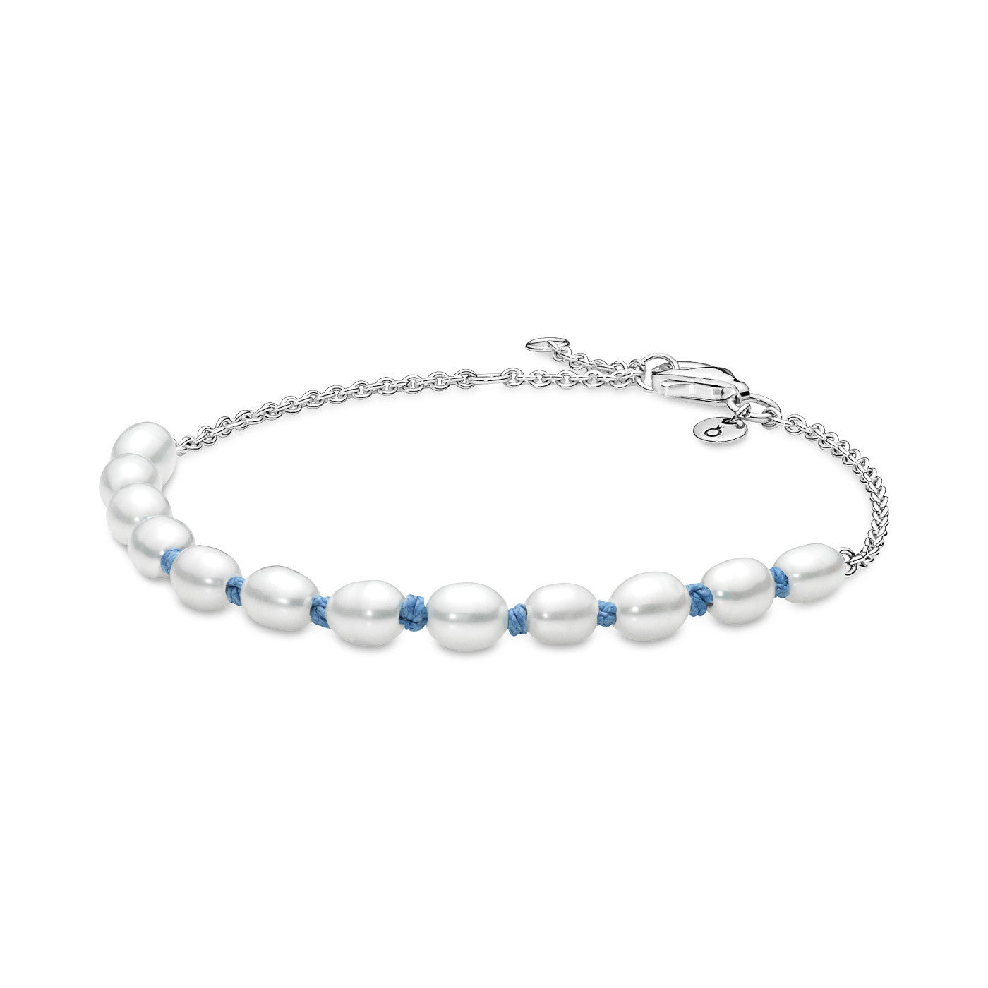 Pulseira de Corrente de Fio Azul de Pérola [ENCOMENDA]