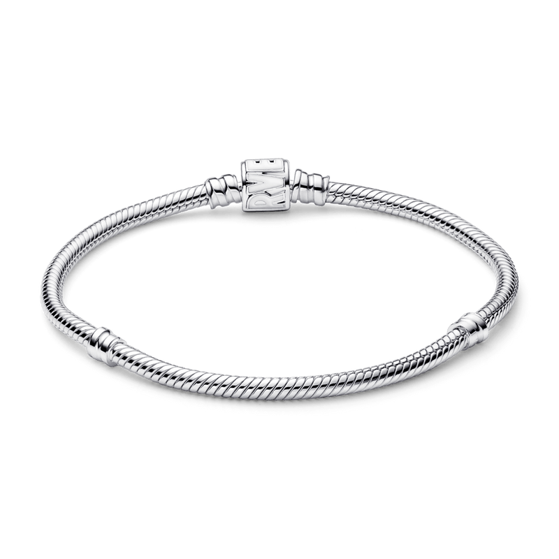 Bracelete de Prata com Fecho Logotipo da Marvel