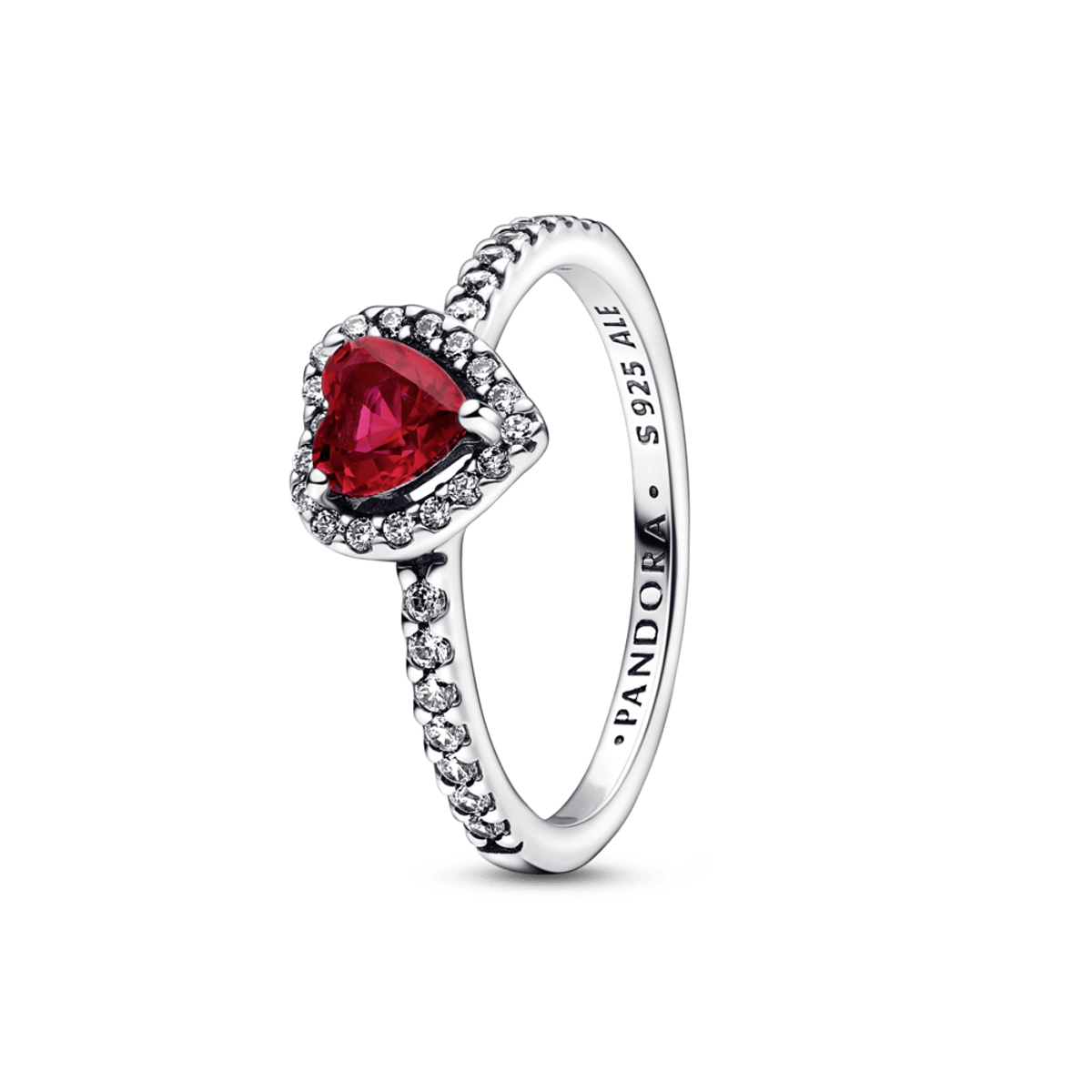 Raised Red Heart Ring