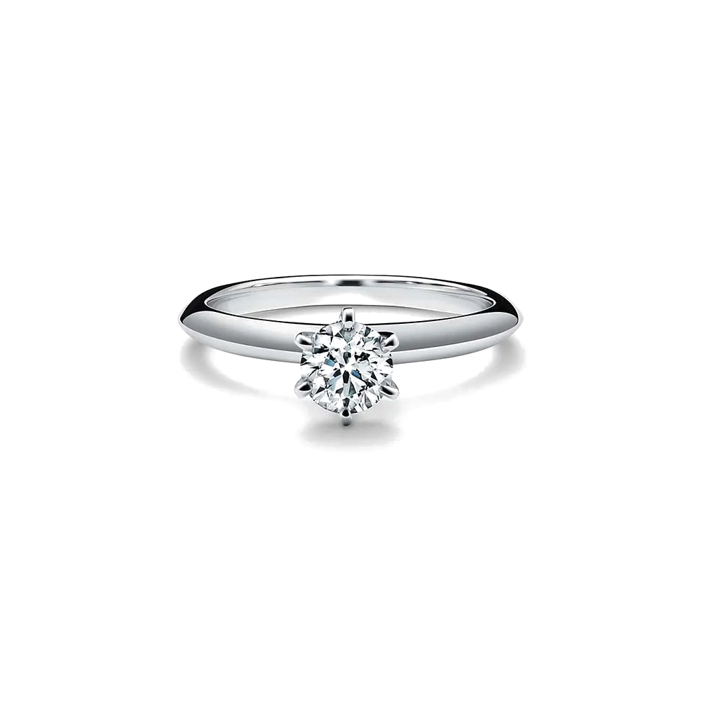 Anel - Platina com Diamante de Lapidação Brilhante