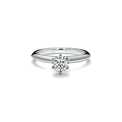 Anel - Platina com Diamante de Lapidação Brilhante