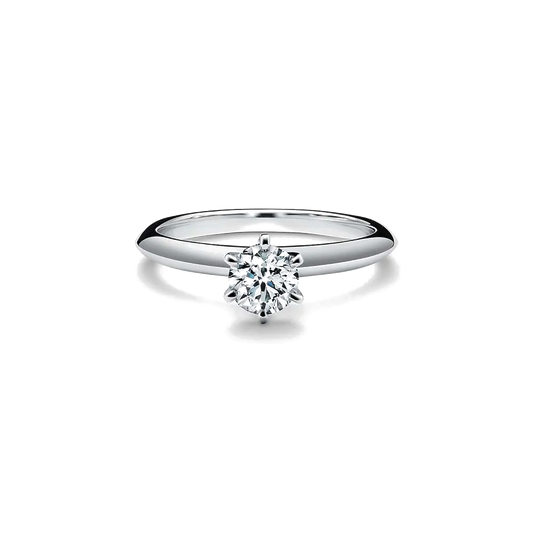 Anel - Platina com Diamante de Lapidação Brilhante