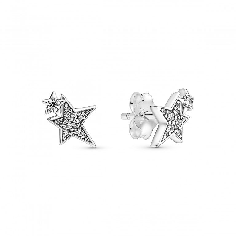 Brincos de Estrelas Assimétricas Cintilantes [ENCOMENDA]