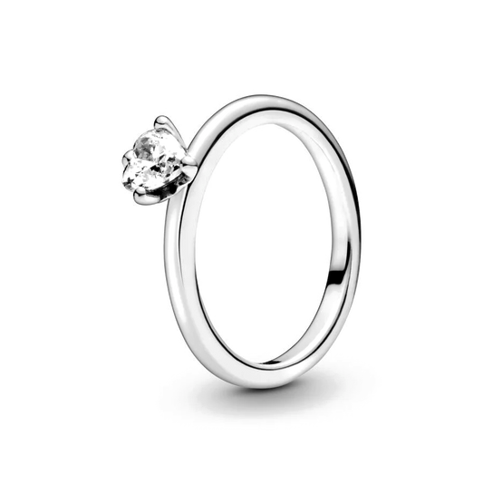 Raised Red Heart Ring