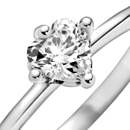 Anel - Clear Heart Solitaire