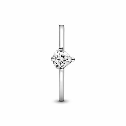 Anel - Clear Heart Solitaire