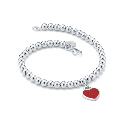 Raised Red Heart Ring