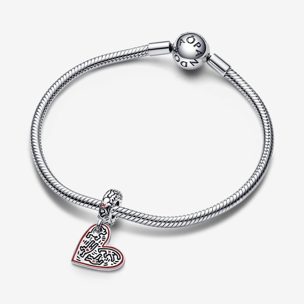 Charm de Arte de Linha Pessoas Coração [ENCOMENDA]