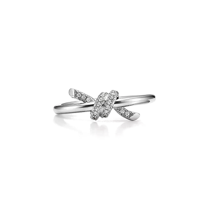 Anel - Ouro Branco com Diamantes
