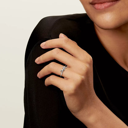 Anel - Ouro Branco com Diamantes
