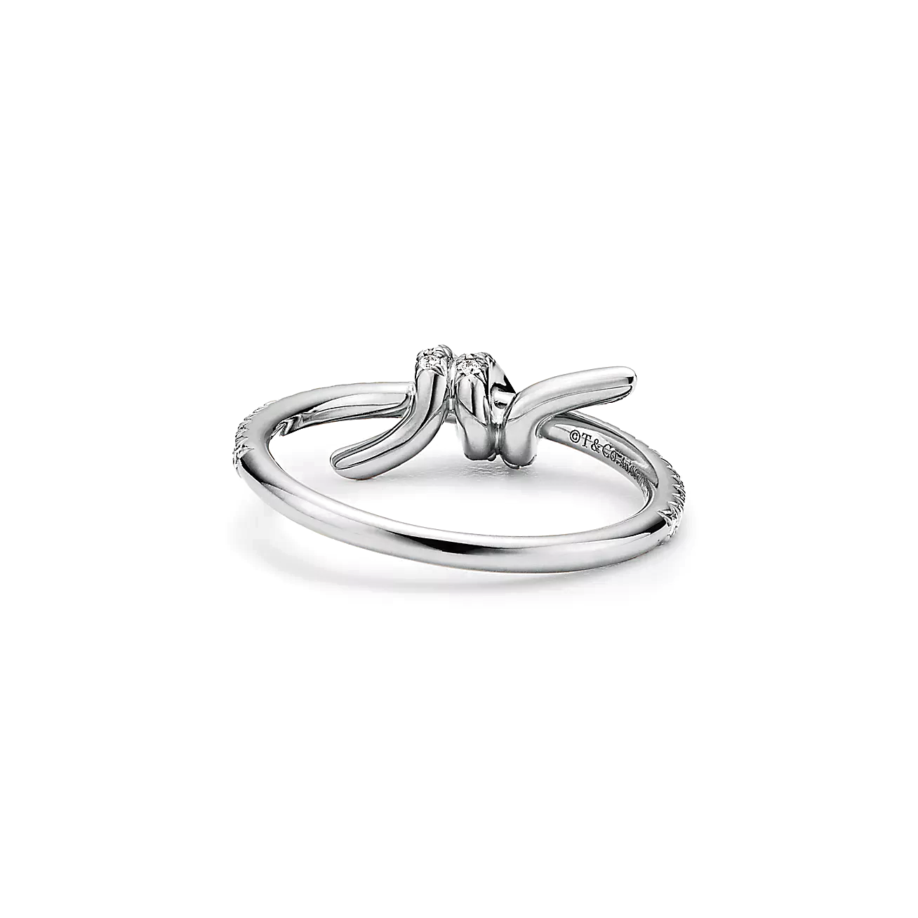 Anel - Ouro Branco com Diamantes