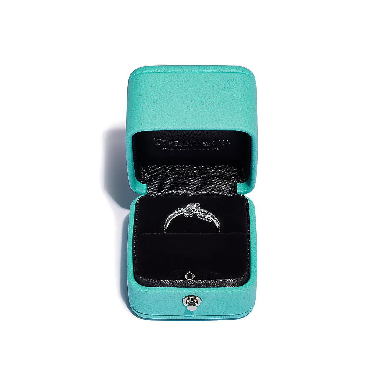 Anel - Ouro Branco com Diamantes
