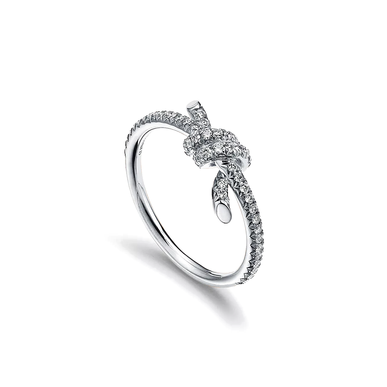 Anel - Ouro Branco com Diamantes